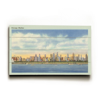 Skyline, Chicago, Illinois Wood Sign Skyline, Chicago, Illinois Wood Sign