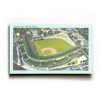 Wrigley Field, Chicago, Illinois Wood Sign Wrigley Field, Chicago, Illinois Wood Sign