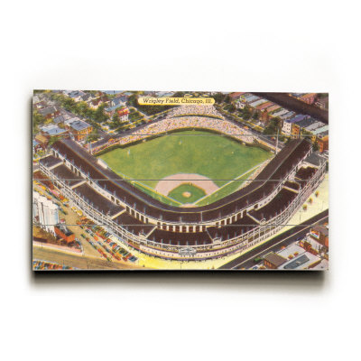 Wrigley Field, Chicago, Illinois Wood Sign Wrigley Field, Chicago, Illinois Wood Sign