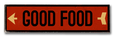 Good Food arrow Wood Sign Good Food arrow Wood Sign