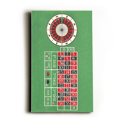 Layout of Roulette Table Wood Sign Layout of Roulette Table Wood Sign