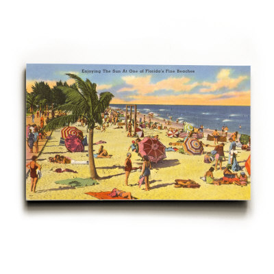 Beach Scene, Florida Wood Sign Beach Scene, Florida Wood Sign