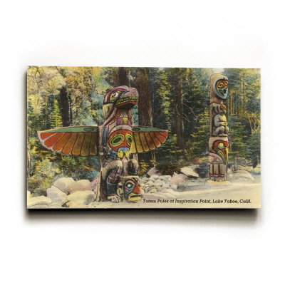 Totem Poles, Lake Tahoe Wood Sign Totem Poles, Lake Tahoe Wood Sign