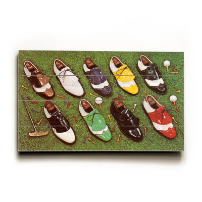 Golf Shoes Wood Sign Golf Shoes Wood Sign