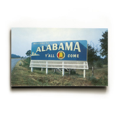 Alabama Billboard Wood Sign Alabama Billboard Wood Sign