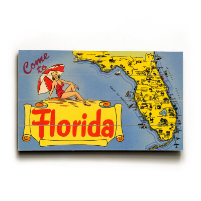 Map of Florida Wood Sign Map of Florida Wood Sign