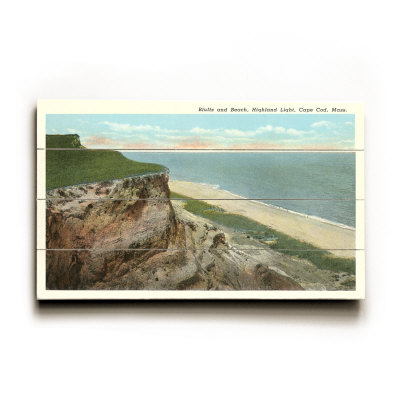 Bluffs and Beach, Cape Cod, Mass Wood Sign Bluffs and Beach, Cape Cod, Mass Wood Sign