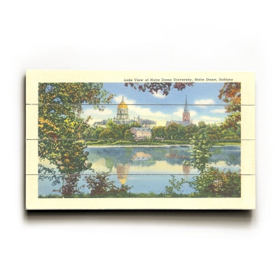 Lake View, Notre Dame, Indiana Wood Sign Lake View, Notre Dame, Indiana Wood Sign