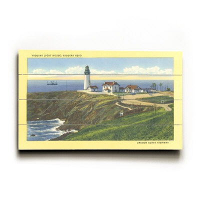 Yaquina Lighthouse, Oregon Wood Sign Yaquina Lighthouse, Oregon Wood Sign