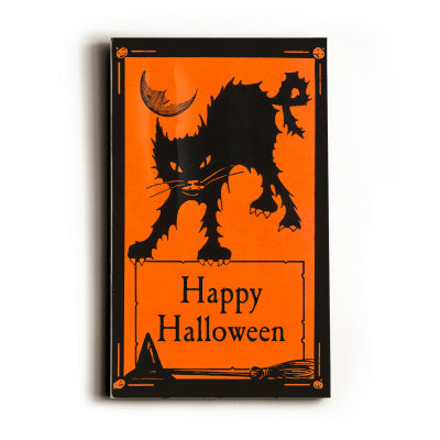 Happy Halloween, Black Cat Wood Sign Happy Halloween, Black Cat Wood Sign