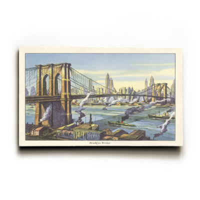 Brooklyn Bridge, New York Wood Sign Brooklyn Bridge, New York Wood Sign