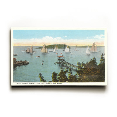 Yacht Club, Bar Harbor, Maine Wood Sign Yacht Club, Bar Harbor, Maine Wood Sign