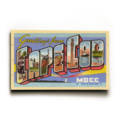 Greetings from Cape Code, Mass Wood Sign Greetings from Cape Code, Mass Wood Sign