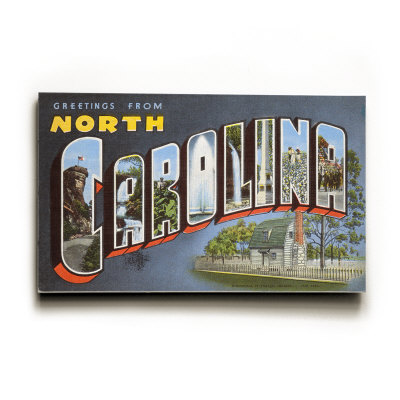 Greetings from North Carolina Wood Sign Greetings from North Carolina Wood Sign