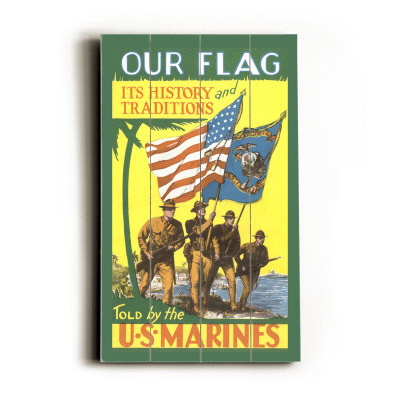 USMC Color Guard Wood Sign USMC Color Guard Wood Sign