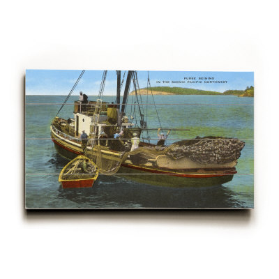 Purse Seiner in the Northwest Wood Sign Purse Seiner in the Northwest Wood Sign