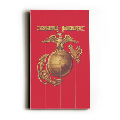 US Marine Corps Logo Wood Sign US Marine Corps Logo Wood Sign
