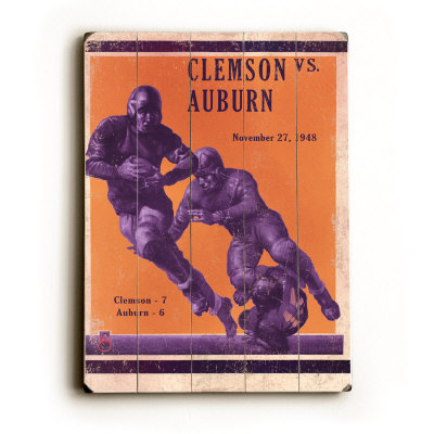 Clemson VS Auburn University Wood Sign Clemson VS Auburn University Wood Sign