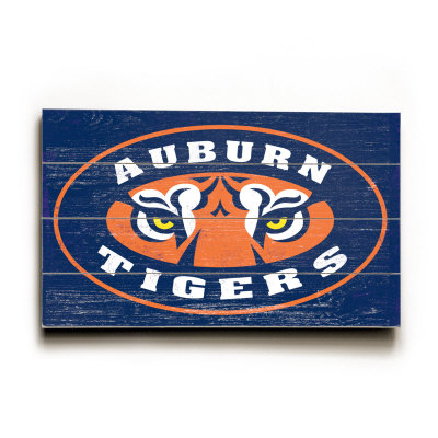 Auburn University, Tiger Eyes Wood Sign Auburn University, Tiger Eyes Wood Sign