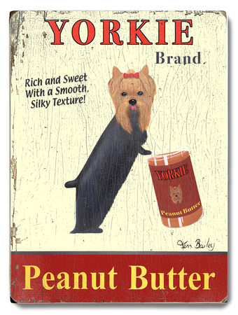 Yorkie Peanut Butter Wood Sign Yorkie Peanut Butter Wood Sign