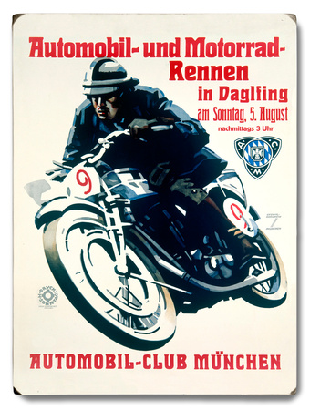 Munchen Motorcycle Racing Wood Sign Munchen Motorcycle Racing Wood Sign