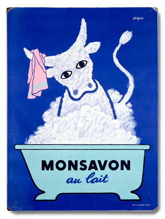 Monsavon au lait Wood Sign Monsavon au lait Wood Sign