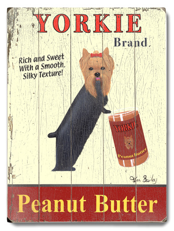 Yorkie Peanut Butter Wood Sign Yorkie Peanut Butter Wood Sign
