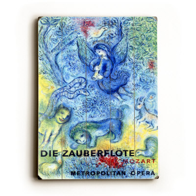 Chagall Mozart Metropolitan Opera Wood Sign Chagall Mozart Metropolitan Opera Wood Sign
