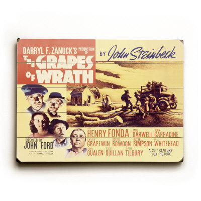 Henry Fonda Grapes of Wrath Wood Sign Henry Fonda Grapes of Wrath Wood Sign
