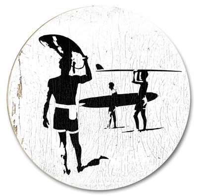 Surfers Wood Sign Surfers Wood Sign