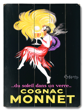 Cognac Monnet Wood Sign Cognac Monnet Wood Sign