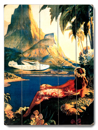 Pan American Fly To South Sea Wood Sign Pan American Fly To South Sea Wood Sign