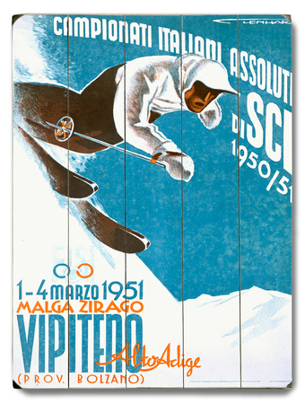 Campionati Italiani Assoluti di Sci Wood Sign Campionati Italiani Assoluti di Sci Wood Sign