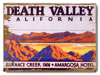 Death Valley California Furnace Creek Inn Amargosa Wood Sign Death Valley California Furnace Creek Inn Amargosa Wood Sign