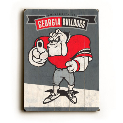 University of Georgia Bulldogs Wood Sign University of Georgia Bulldogs Wood Sign