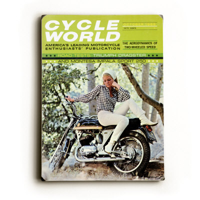 Cycle World Montesa Impala Sport Wood Sign Cycle World Montesa Impala Sport Wood Sign
