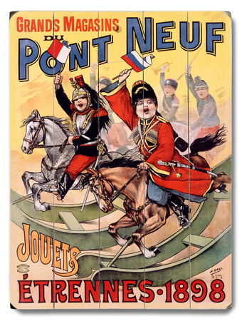 Pont Neuf French Kids Toys Poster Wood Sign Pont Neuf French Kids Toys Poster Wood Sign