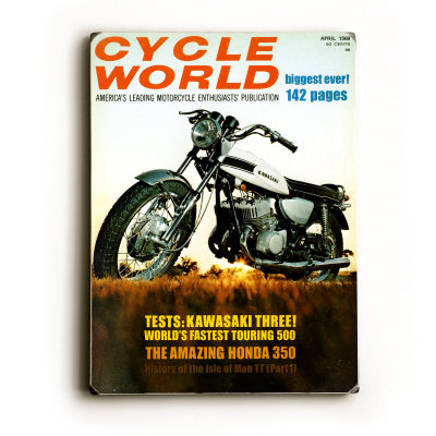 Cycle World Kawasaki H1 500 Wood Sign Cycle World Kawasaki H1 500 Wood Sign
