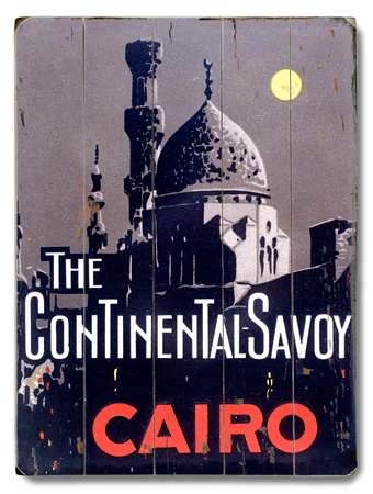 The Continental Savoy Wood Sign The Continental Savoy Wood Sign