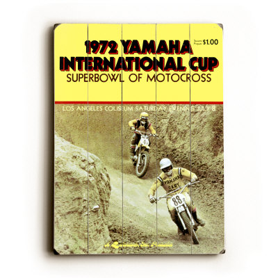 1972 Superbowl of Motocross Wood Sign 1972 Superbowl of Motocross Wood Sign