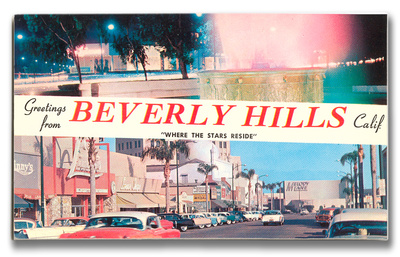 Greetings from Beverly Hills Wood Sign Greetings from Beverly Hills Wood Sign