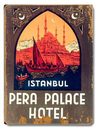 Istanbul Pera Palace Hotel Wood Sign Istanbul Pera Palace Hotel Wood Sign