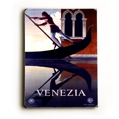 Venezia Italian Gondola Wood Sign Venezia Italian Gondola Wood Sign