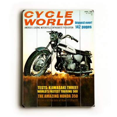 Cycle World Kawasaki H1 500 Wood Sign Cycle World Kawasaki H1 500 Wood Sign