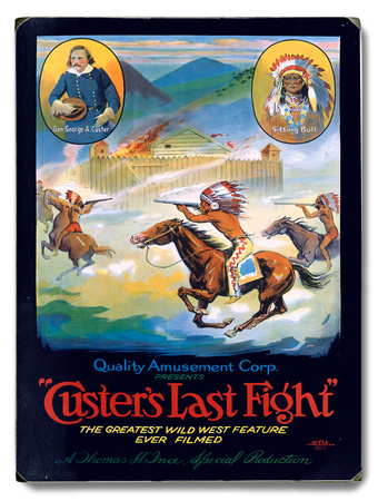 Custer's Last Fight Movie Wood Sign Custer's Last Fight Movie Wood Sign