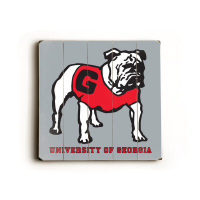 University of Georgia Bulldog Wood Sign University of Georgia Bulldog Wood Sign