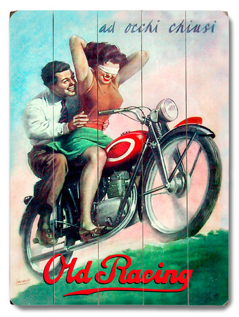 Old Racing Wood Sign Old Racing Wood Sign