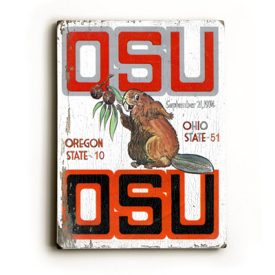 Ohio State VS Oregon Wood Sign Ohio State VS Oregon Wood Sign
