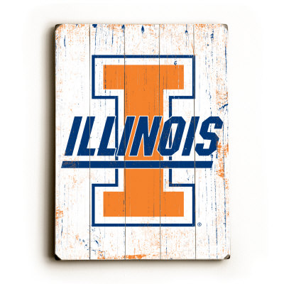 University of Illinois "I" Wood Sign University of Illinois "I" Wood Sign