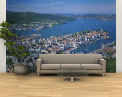 Bergen, Hordaland, Norway Wall Mural – Large Bergen, Hordaland, Norway Wall Mural – Large